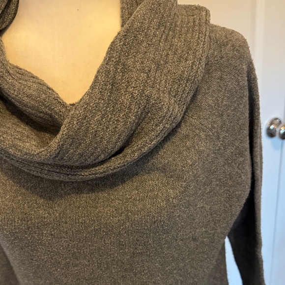 Mossimo Supply Co. Charcoal Cowl Neck Sweater - Picture 2 of 5